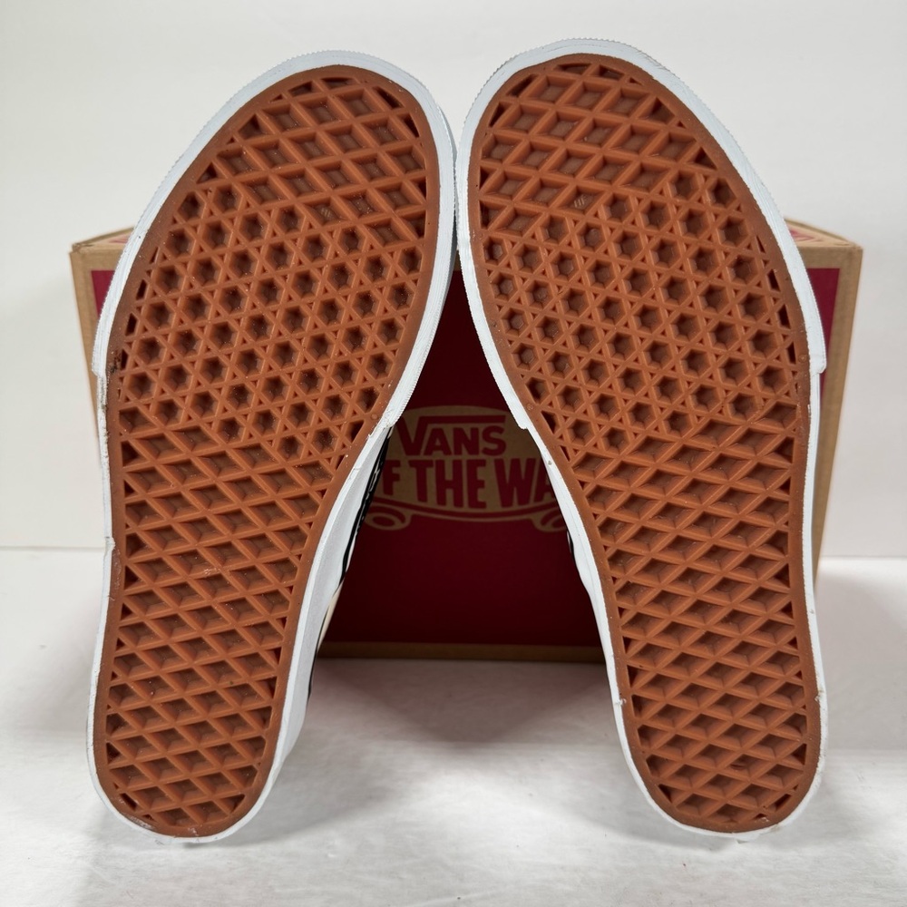 Vans Classic Slip-On Stackform Checkerboard Black Classic White Sneakers Women 8 - Picture 10 of 12